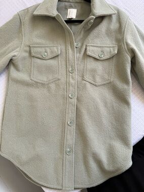 Joie Women’s Sage Green Button-Front Shirt/Jacket